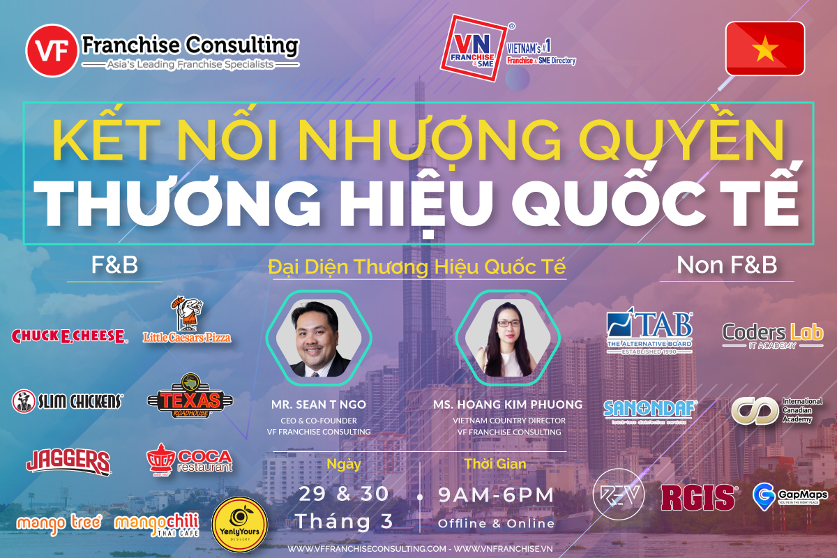 SỰ KIỆN KẾT NỐI NHƯỢNG QUYỀN QUỐC TẾ 2023 | 29 & 30 Tháng 03, 2023