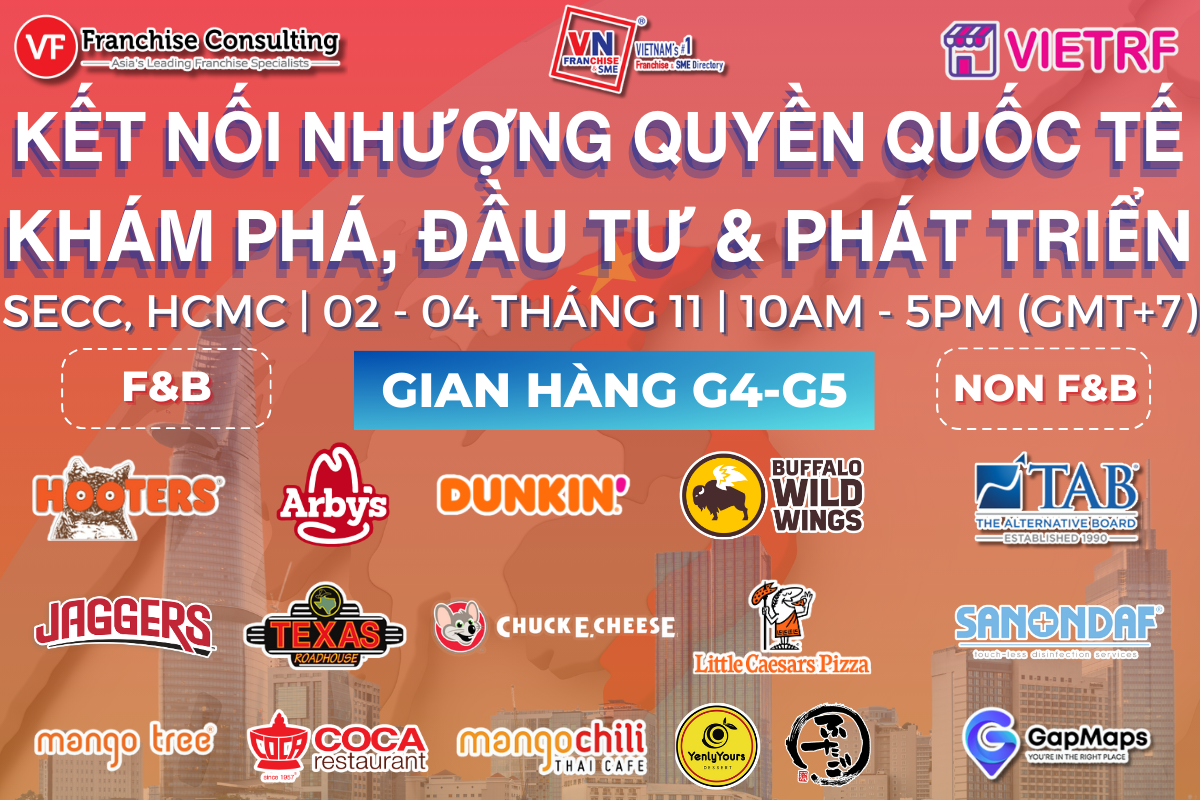 KẾT NỐI NHƯỢNG QUYỀN QUỐC TẾ: KHÁM PHÁ, ĐẦU TƯ & PHÁT TRIỂN | 02-04 THÁNG 11